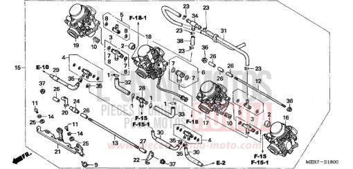 CARBURETOR (ASSY.) CBF600NA6 de 2006